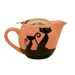 Alternative view of Mid-Century Modern Black Cats Teapot c.1960's