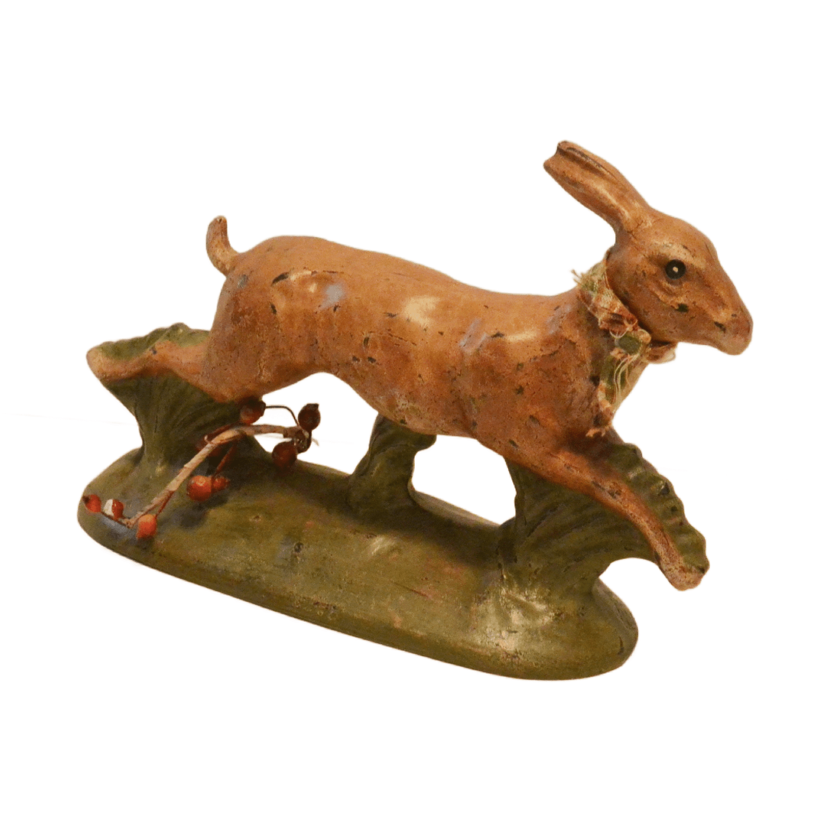 Folk Art Running Rabbit Figurine - Image 2