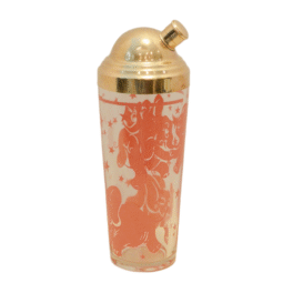 Art Deco Pink Elephant Cocktail Shaker
