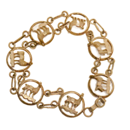 Vintage Llama Sterling Silver Bracelet