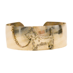 Vintage Scottish Terrier Dog Cuff Bracelet