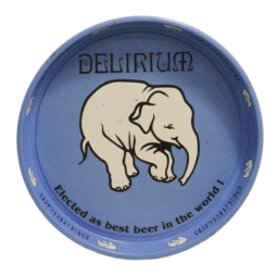 Vintage Rare White Elephant Delirium  Beer Tray
