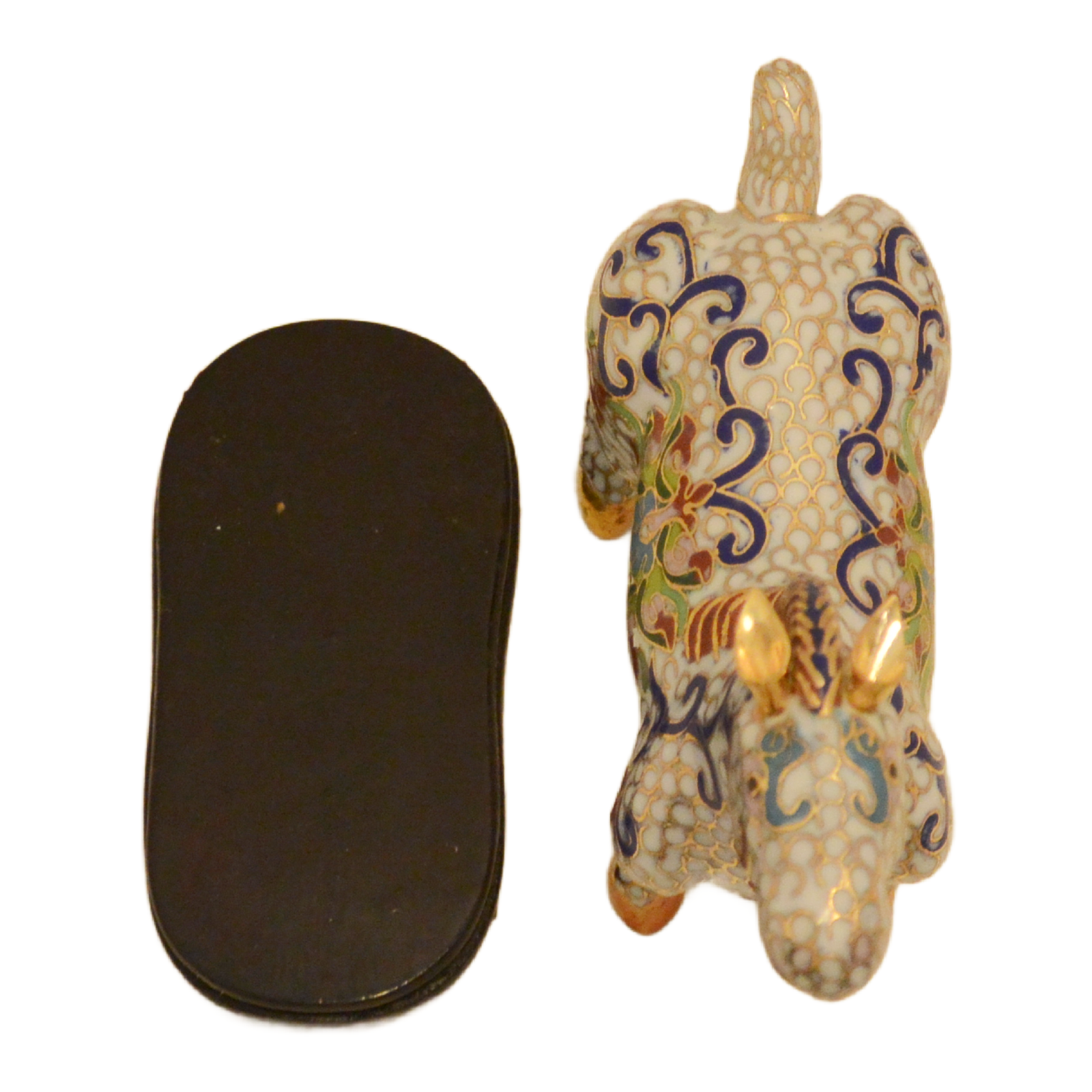 Rare Vintage White Cloisonné Horse - Image 9