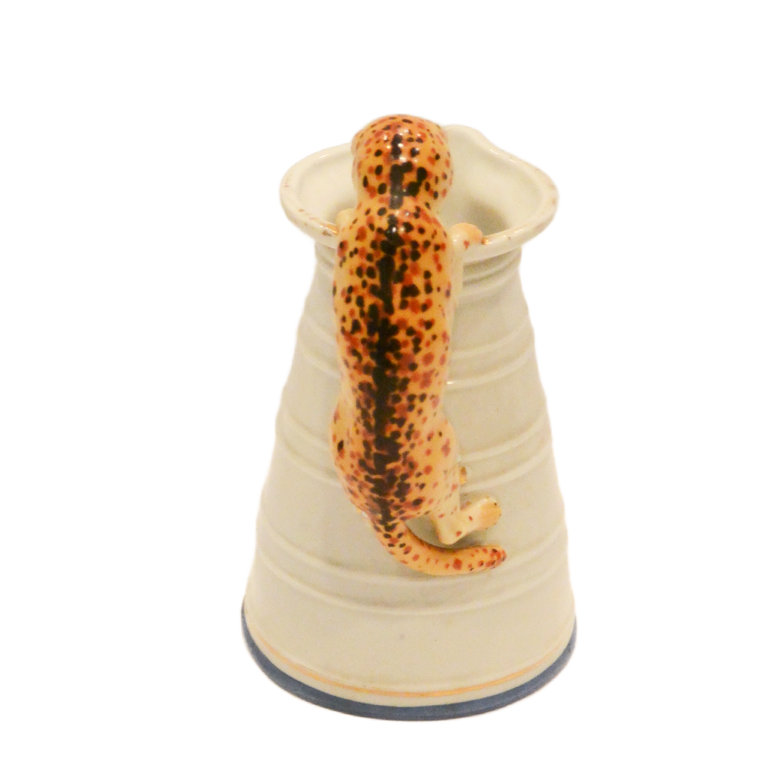 Rare Antique Copeland Spode "Cat-in-the-Pail" Ribbed Creamer - Image 9