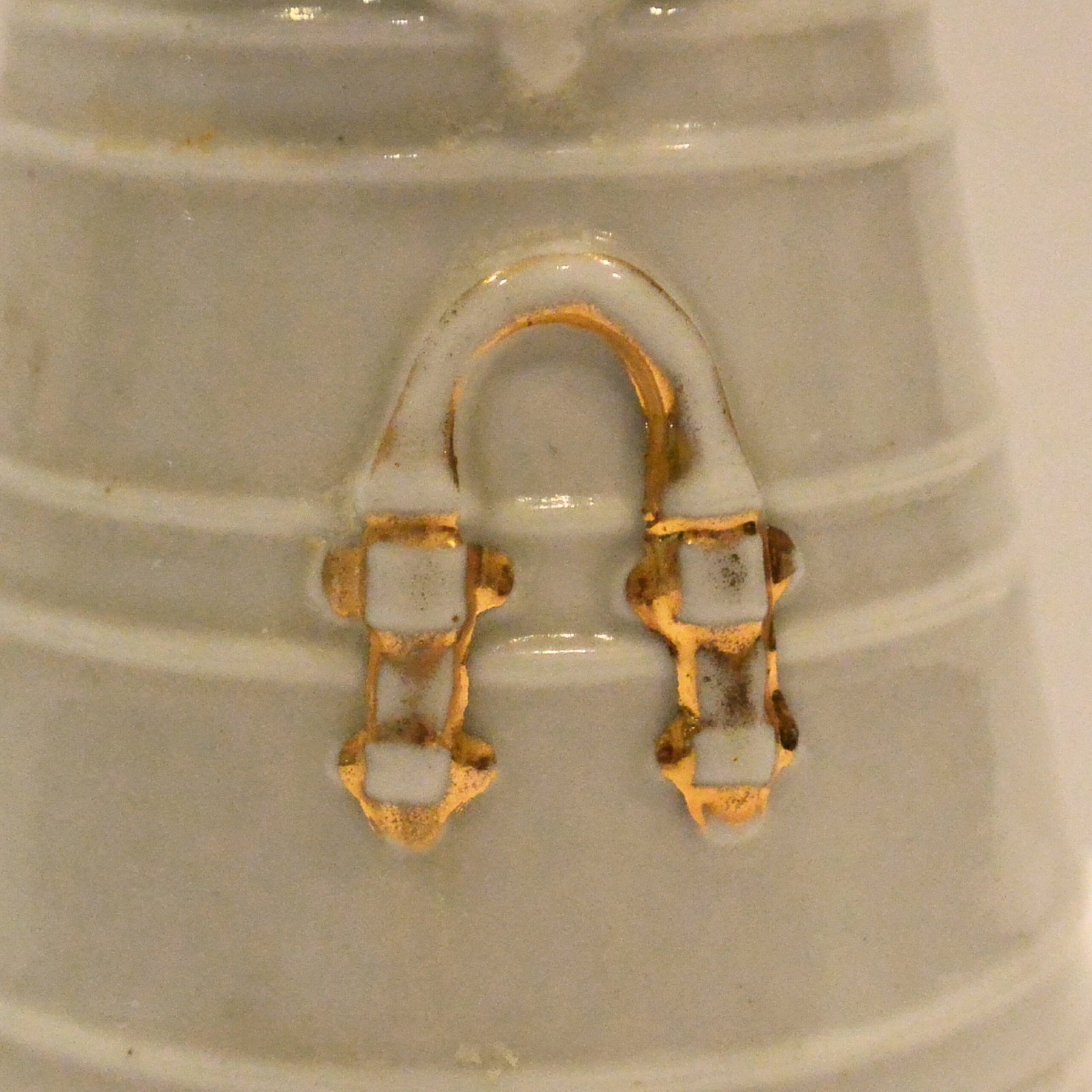 Rare Antique Copeland Spode "Cat-in-the-Pail" Ribbed Creamer - Image 7