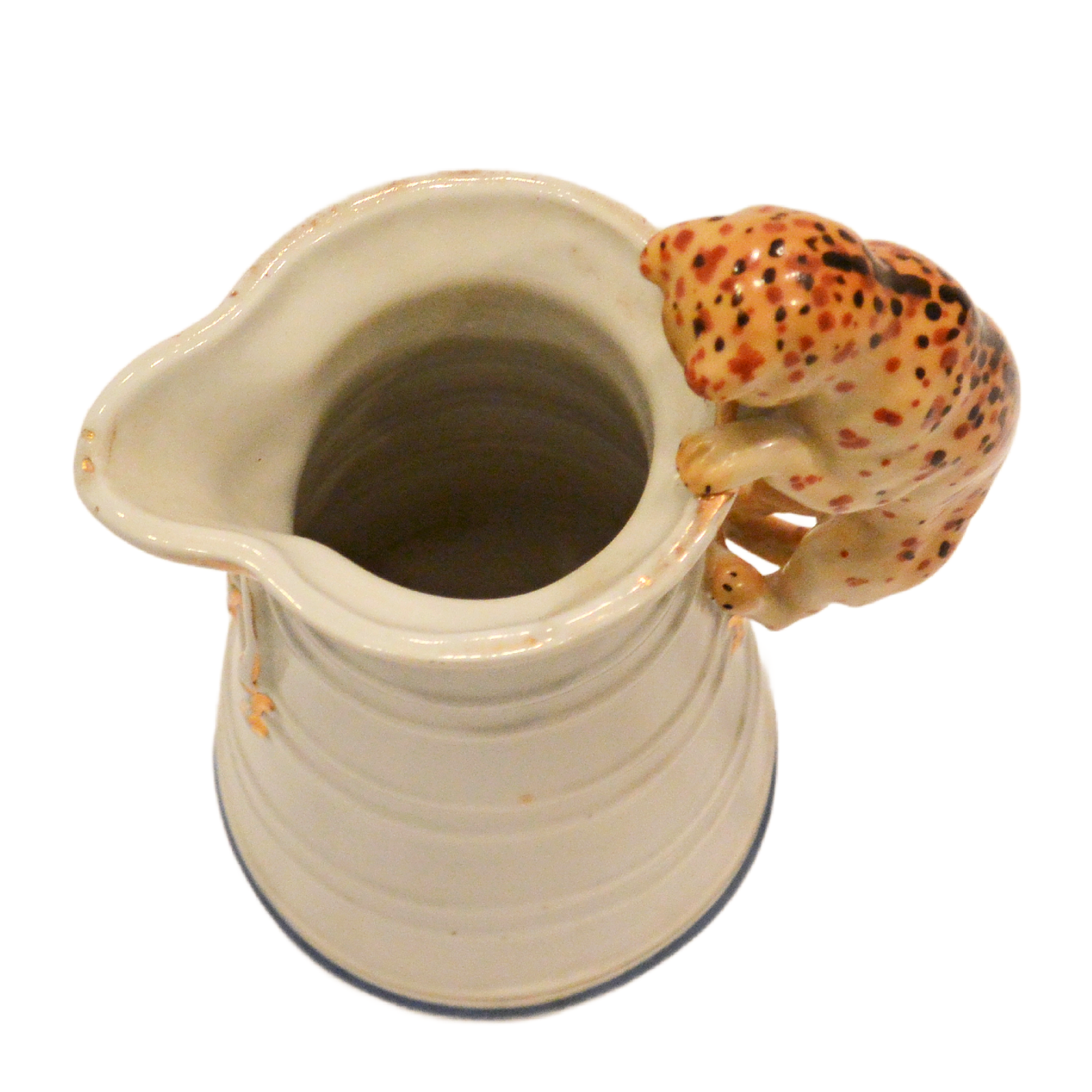 Rare Antique Copeland Spode "Cat-in-the-Pail" Ribbed Creamer - Image 10