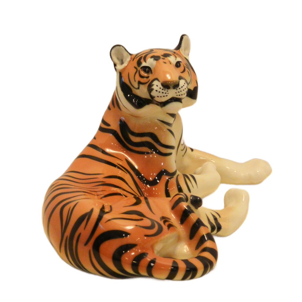Imperial Lomonosov Porcelain: The Large "Majestic Tiger" by Boris Vorobiev - Image 6