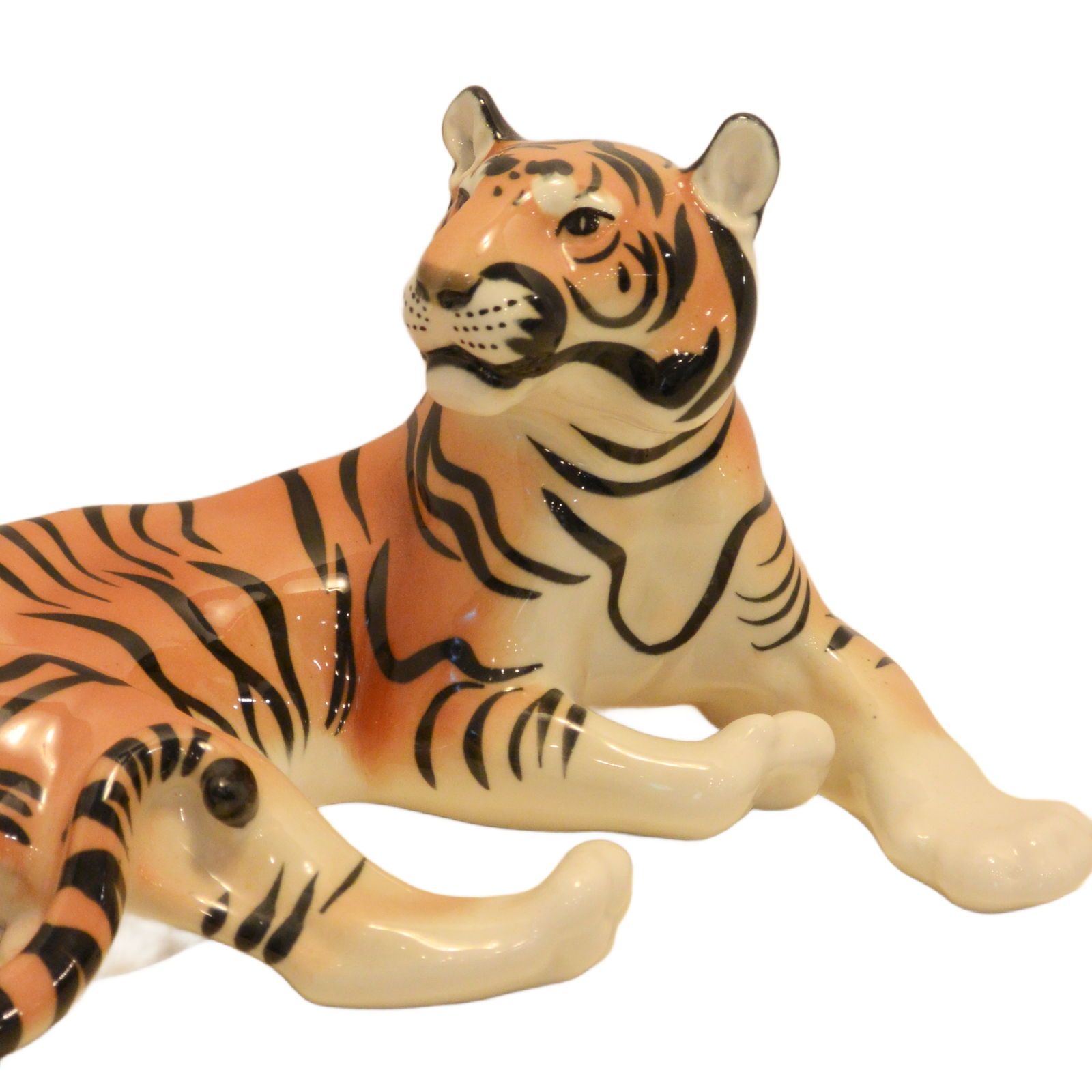 Imperial Lomonosov Porcelain: The Large "Majestic Tiger" by Boris Vorobiev - Image 5