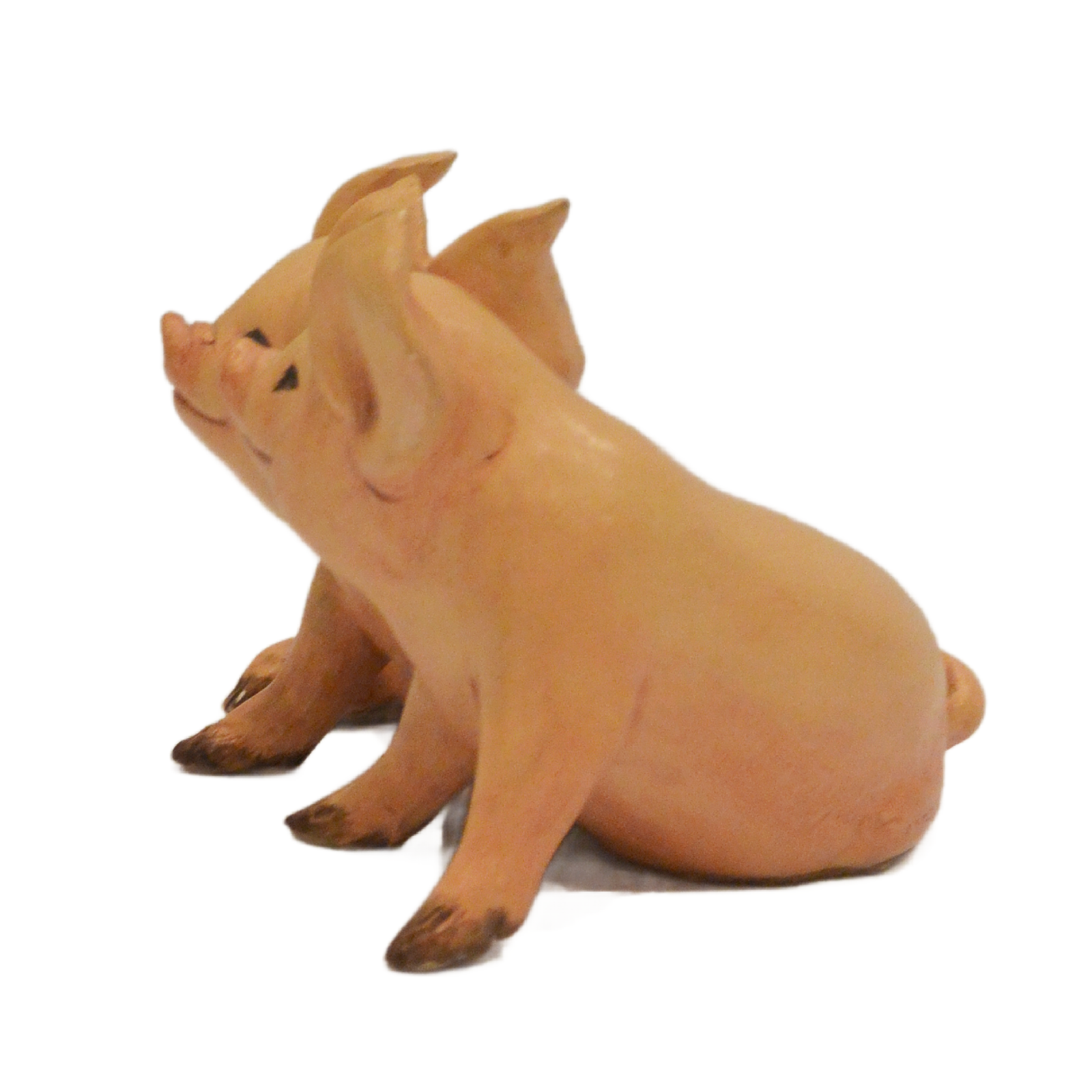 Signed Mid-Century Cacciapuoti Italian Porcelain Huddled Pig Pair - Image 8