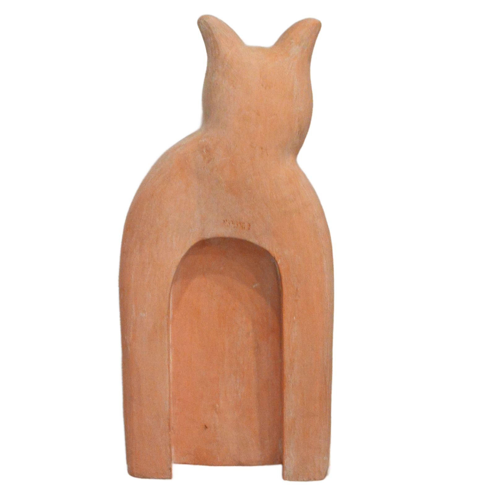 30" Don Freedman Signed Wood Sculpture – Modernist Cat – c. 1980s - Image 6