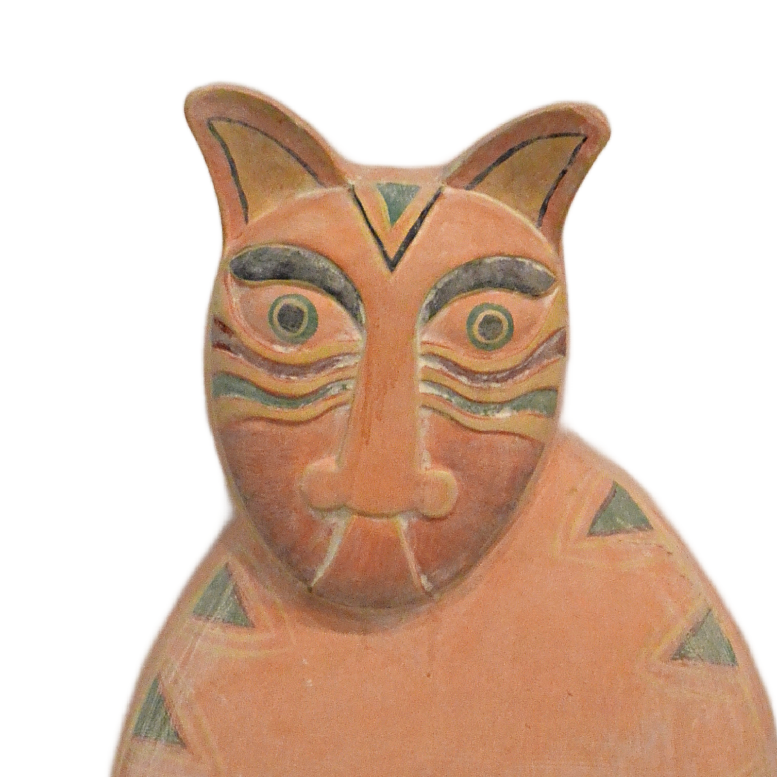 30" Don Freedman Signed Wood Sculpture – Modernist Cat – c. 1980s - Image 3