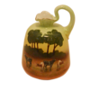 Antique Royal Bayreuth Bavaria "Cows in Pasture" Creamer - Gilded Rim